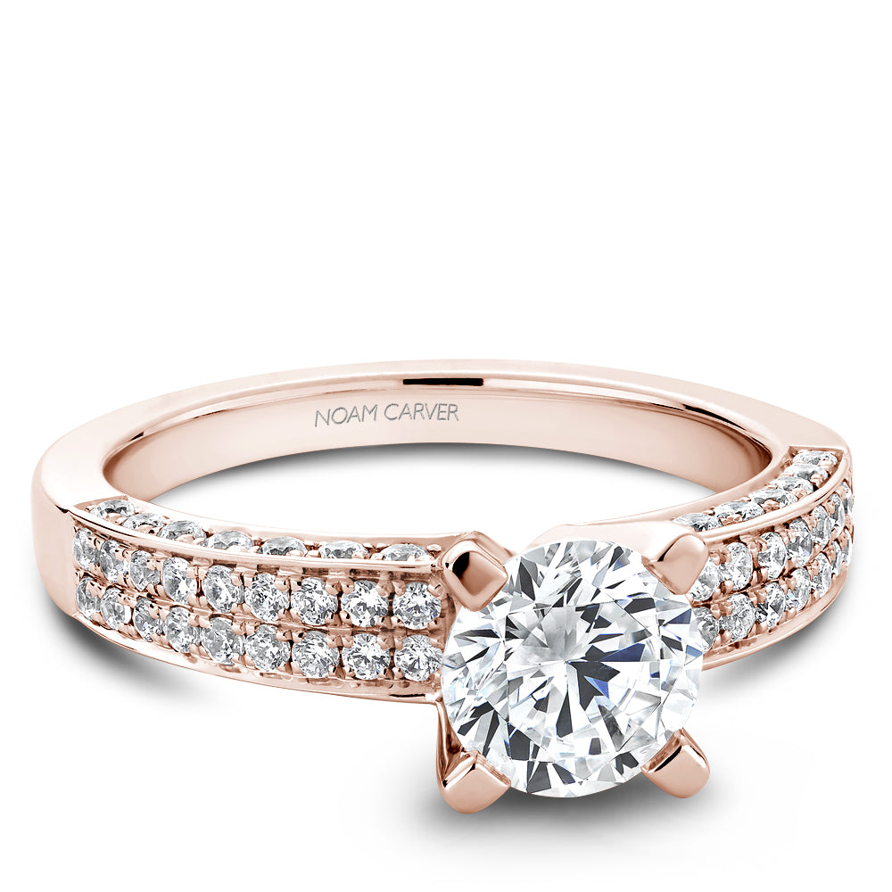 Noam Carver Micro Pavé Diamond Engagement Ring B003-02A