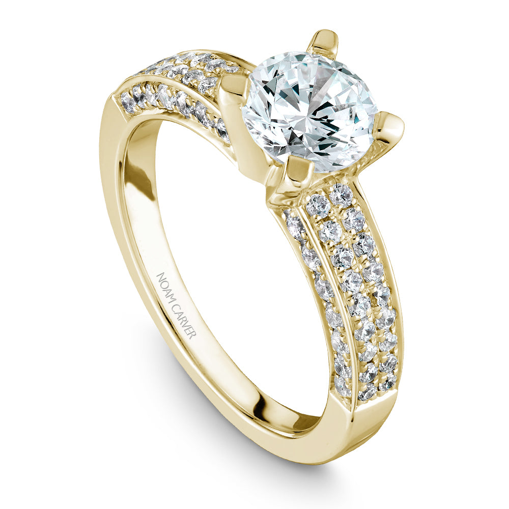 Noam Carver Micro Pavé Diamond Engagement Ring B003-02A