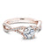 Noam Carver Twisted Shoulder Diamond Engagement Ring with Diamond Peek-A-Boo Halo B004-03A