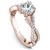 Noam Carver Twisted Shoulder Diamond Engagement Ring with Diamond Peek-A-Boo Halo B004-03A