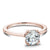 Noam Carver Solitaire Engagament Ring with Diamond Peek-A-Boo Halo B004-04A