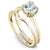 Noam Carver Solitaire Engagament Ring with Diamond Peek-A-Boo Halo B004-04A