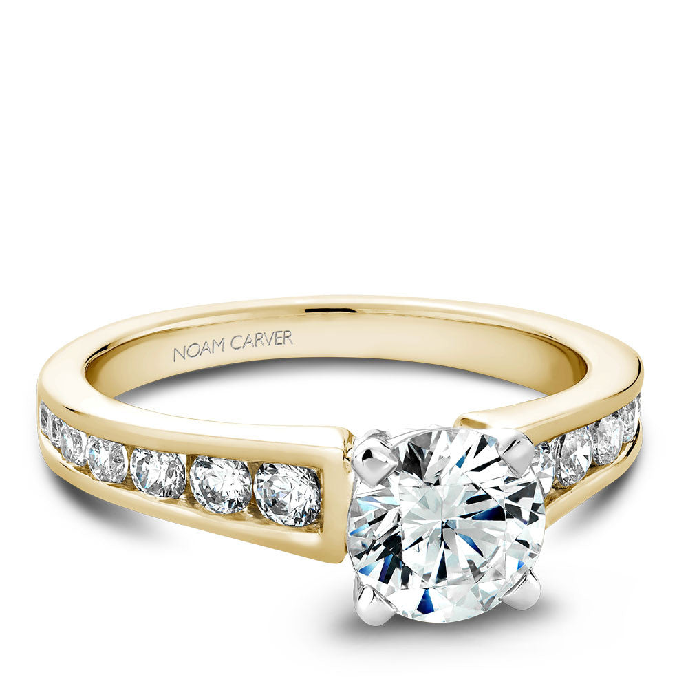 Noam Carver Channel Set Diamond Engagement Ring B006-01A