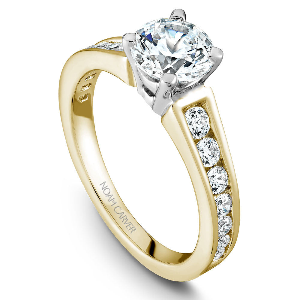 Noam Carver Channel Set Diamond Engagement Ring B006-01A