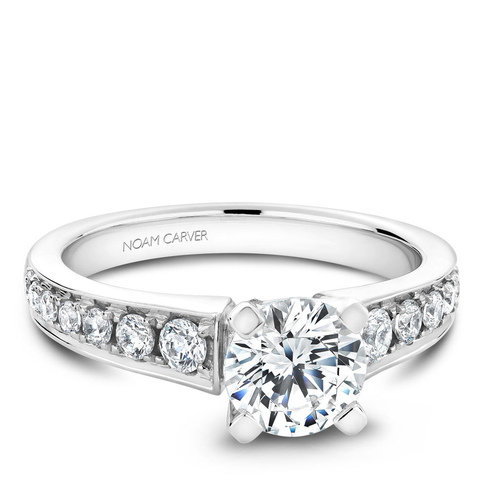 Noam Carver Channel Set Diamond Engagement Ring B006-01A