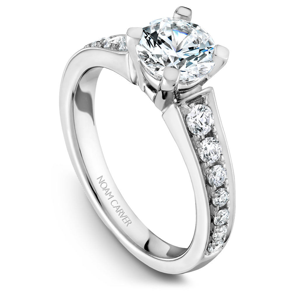 Noam Carver Channel Set Diamond Engagement Ring B006-01A