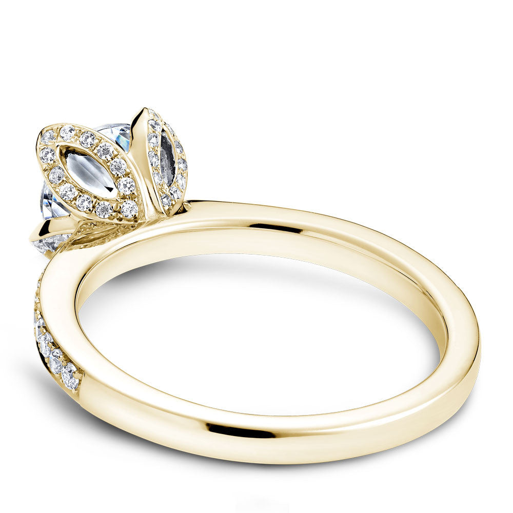 Noam Carver Floral Setting Diamond Engagement Ring B019-01A