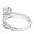 Noam Carver Hand Engraved Solitaire Floral Setting Engagement Ring B019-02EA