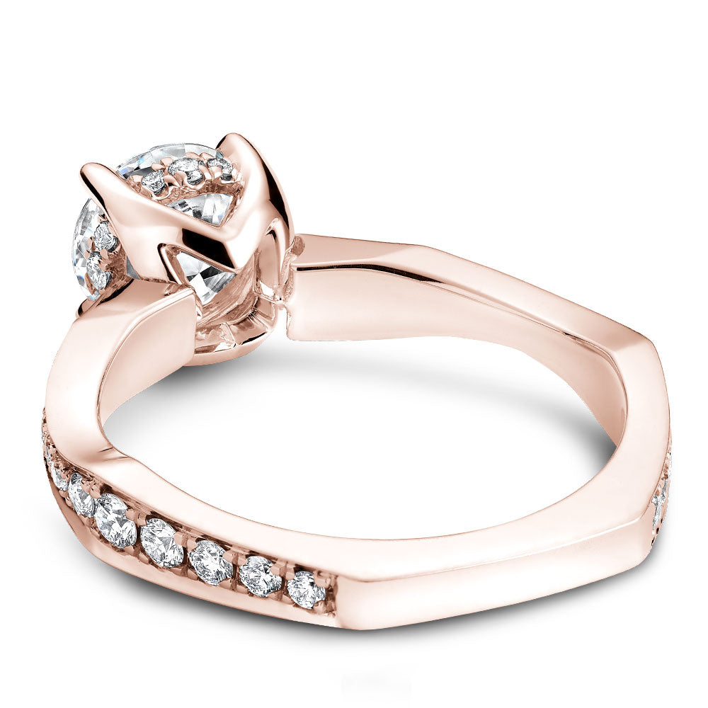 Noam Carver Micro Pavé with Diamond Detail Engagement Ring B020-02A