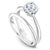 Noam Carver Solitaire with Diamond Detail Setting Engagement Ring B027-03A