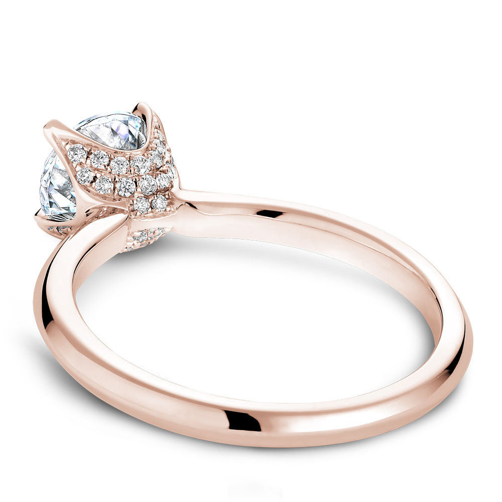 Noam Carver Solitaire with Diamond Detail Setting Engagement Ring B027-03A