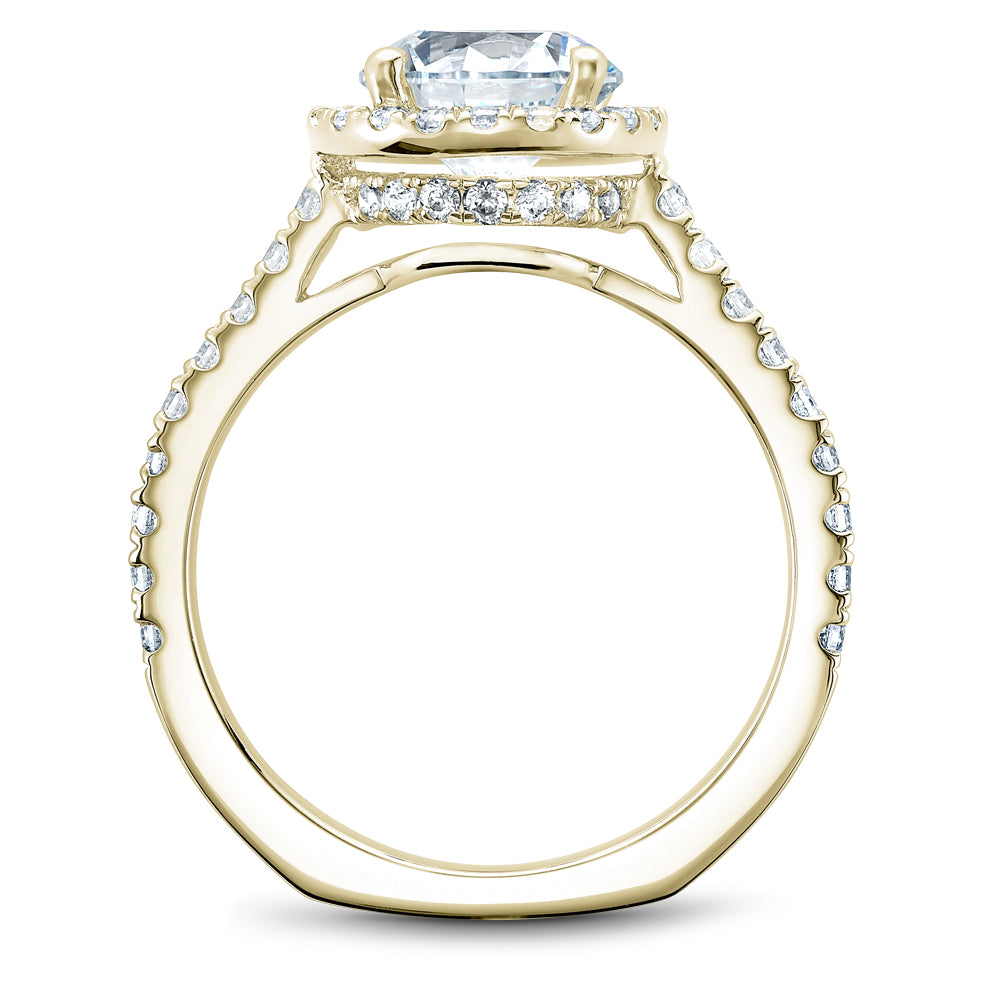 Noam Carver Diamond Halo Engagement Ring B034-03A