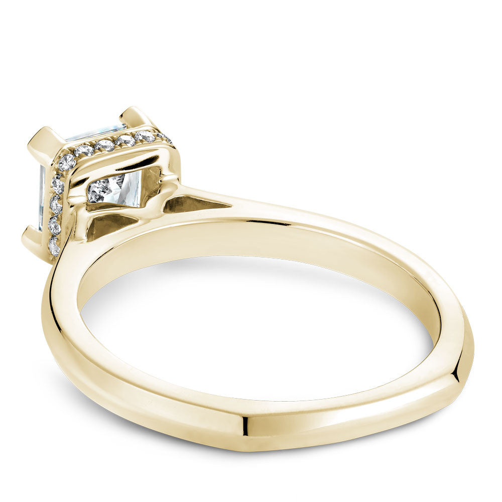 Noam Carver Soliatire with Diamond Detail Engagement Ring B041-01A