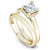 Noam Carver Soliatire with Diamond Detail Engagement Ring B041-01A