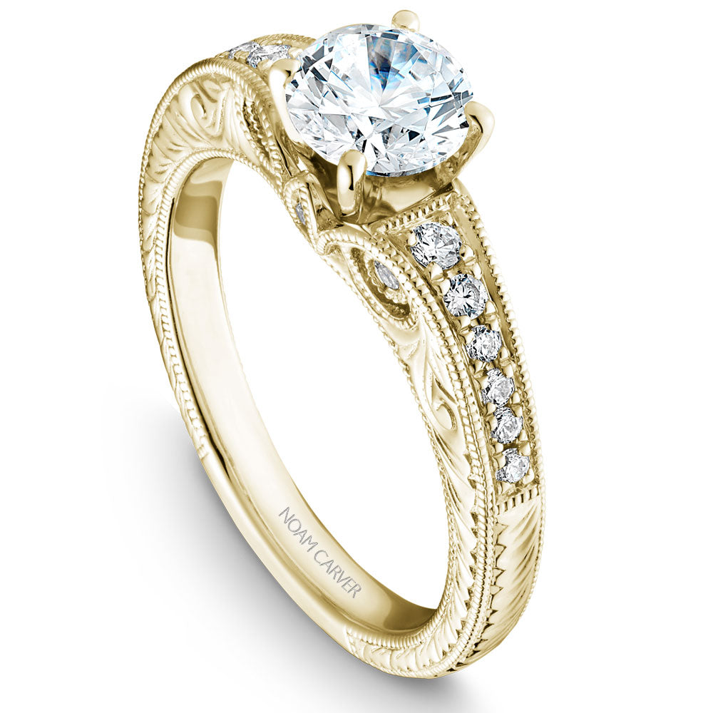 Noam Carver Vintage Inspired Diamond Engagement Ring B050-01A