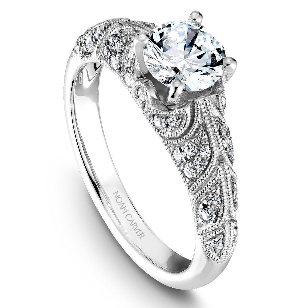 Noam Carver Vintage Inspired Diamond Engagement Ring B056-01A