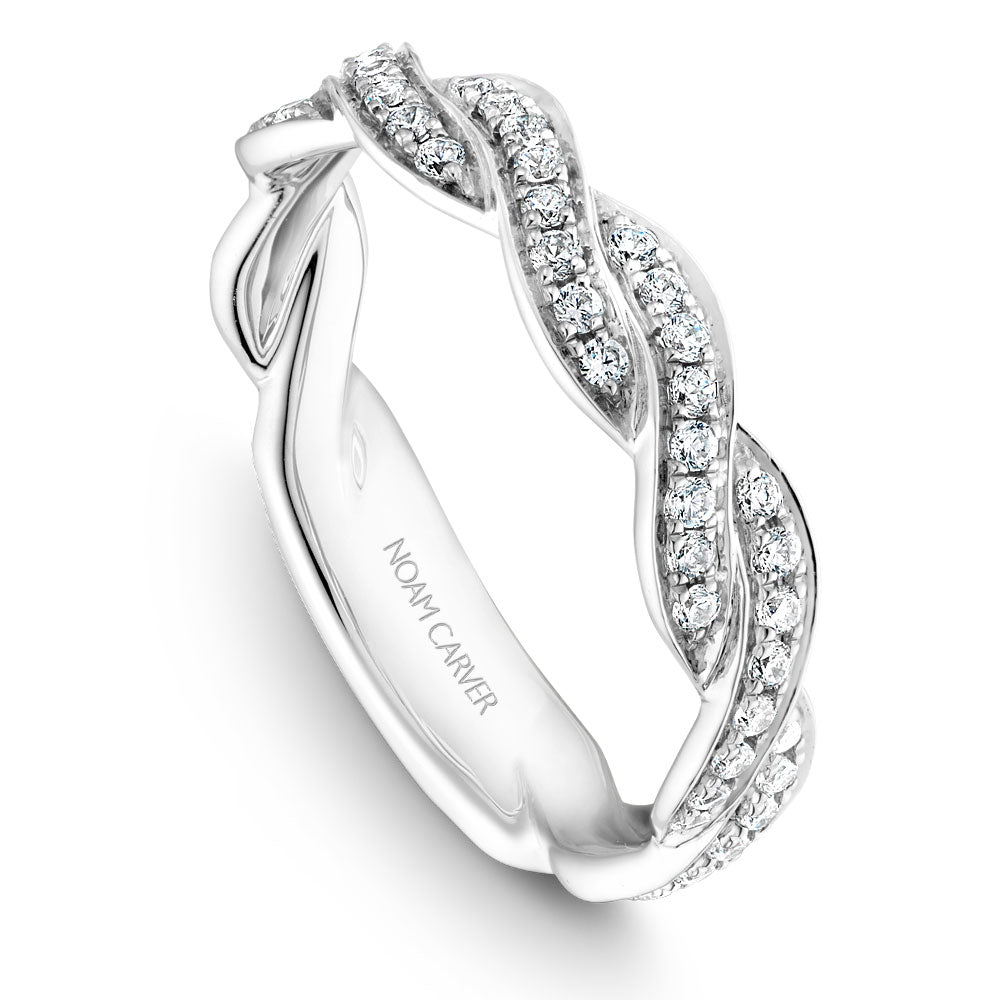 Noam Carver Diamond Twist Wedding Band B060-01B