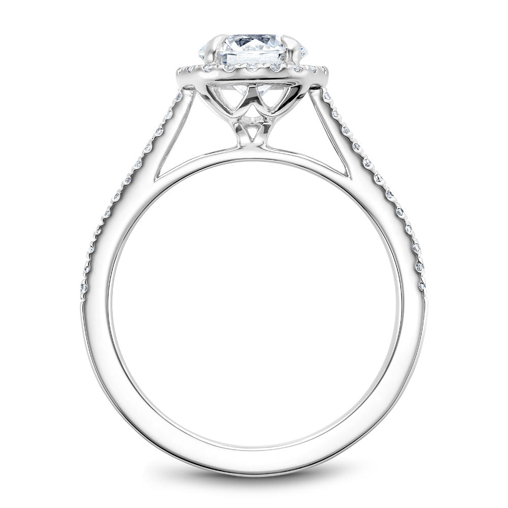 Noam Carver Diamond Halo Engagement Ring B094-02A