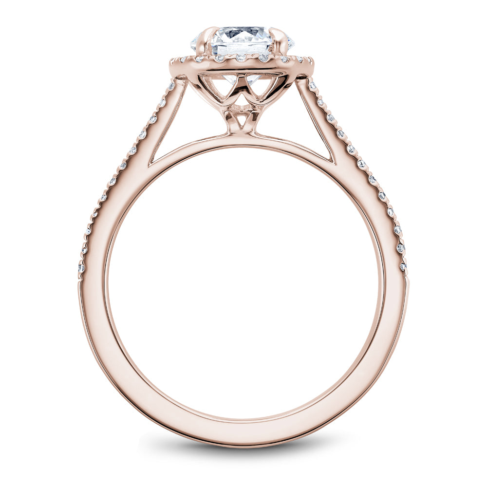 Noam Carver Diamond Halo Engagement Ring B094-02A