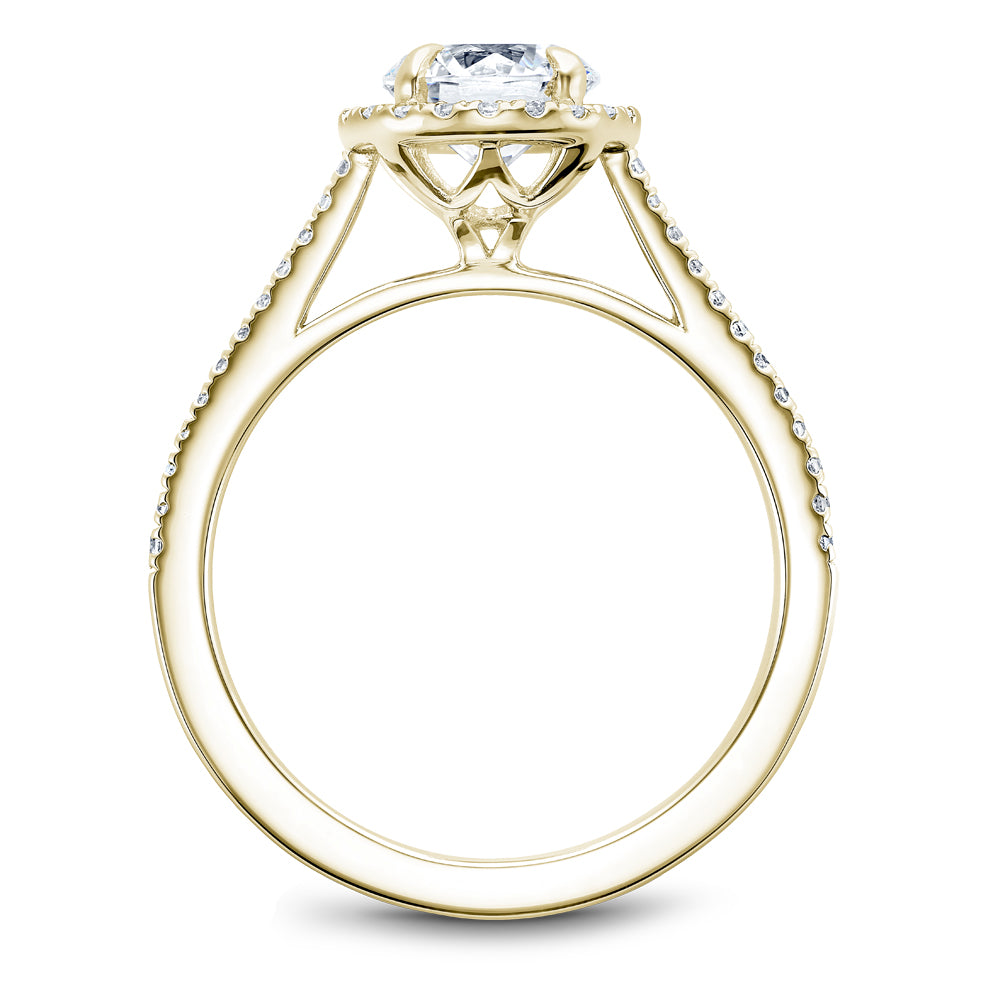 Noam Carver Diamond Halo Engagement Ring B094-02A