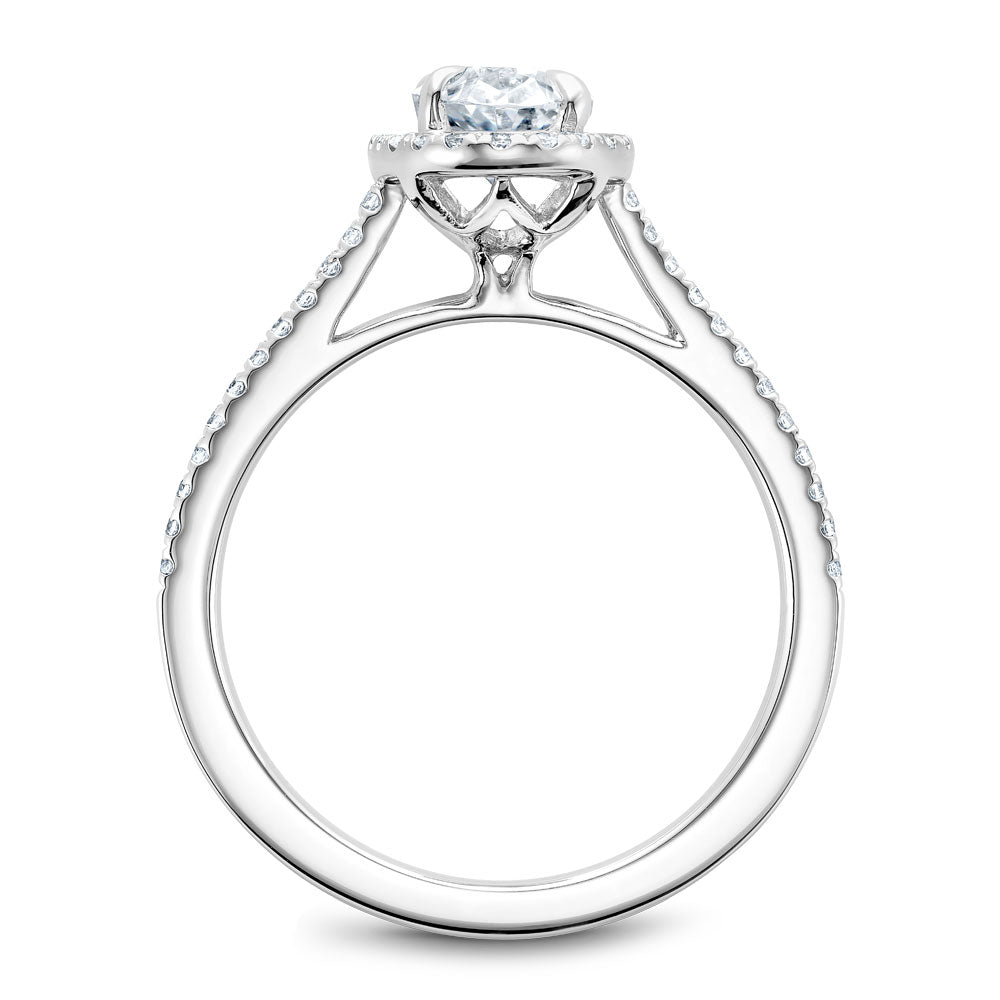 Noam Carver Oval Diamond Halo Engagement Ring B094-03A