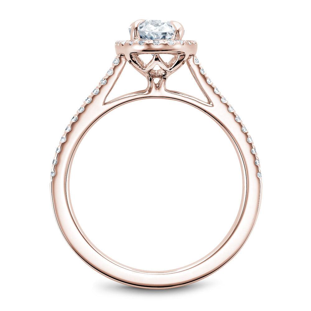 Noam Carver Oval Diamond Halo Engagement Ring B094-03A