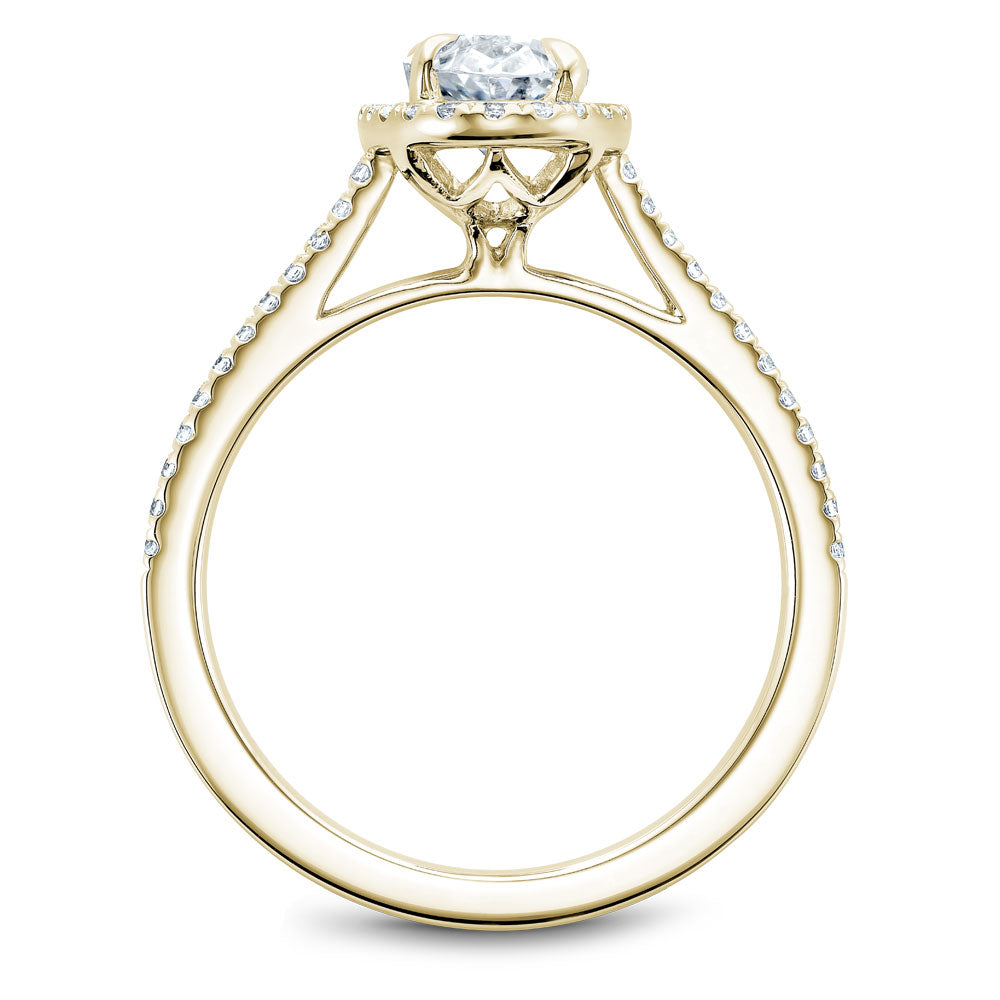 Noam Carver Oval Diamond Halo Engagement Ring B094-03A