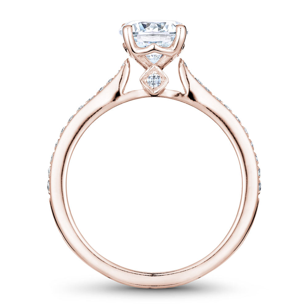 Noam Carver Diamond Engagement Ring with Diamond Detail Setting B141-01A