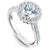 Noam Carver Diamond Engagement Ring with Floral Diamond Halo B150-01A