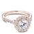 Noam Carver Diamond Engagement Ring with Floral Diamond Halo B150-01A