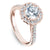 Noam Carver Diamond Engagement Ring with Floral Diamond Halo B150-01A