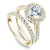 Noam Carver Diamond Engagement Ring with Floral Diamond Halo B150-01A