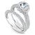 Noam Carver Twisted Halo Top Diamond Rollover Engagement Ring B164-01A