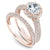 Noam Carver Twisted Halo Top Diamond Rollover Engagement Ring B164-01A