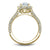 Noam Carver Twisted Halo Top Diamond Rollover Engagement Ring B164-01A