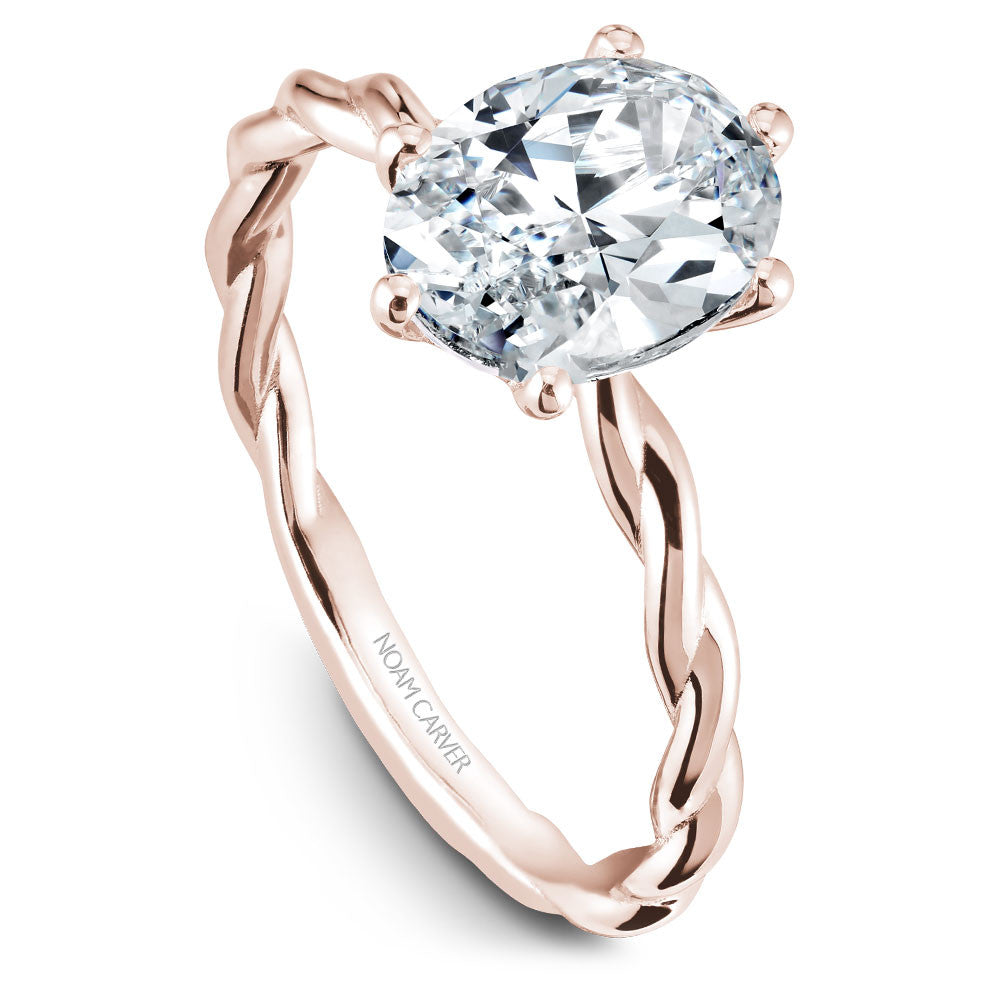 Noam Carver Braided Solitaire Engagement Ring B167-01A