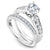 Noam Carver Carved Detail Prong Set Diamond Engagement Ring B174-01A