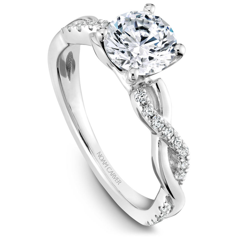 Noam Carver Diamond Twist Engagement Ring B185-02A