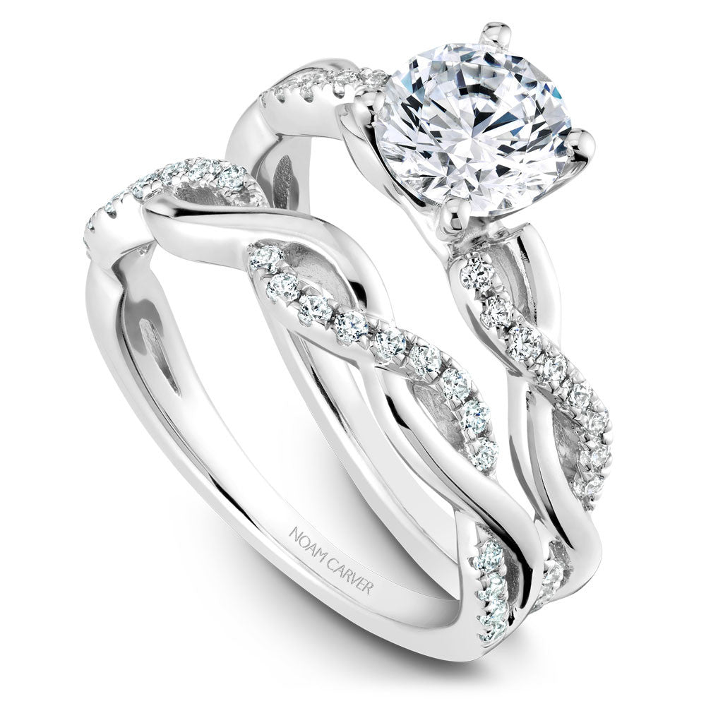 Noam Carver Diamond Twist Engagement Ring B185-02A