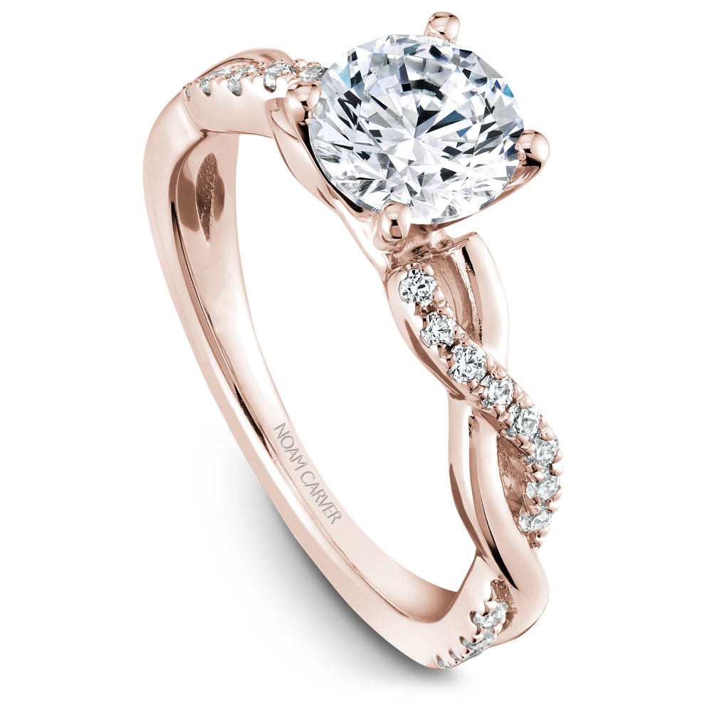 Noam Carver Diamond Twist Engagement Ring B185-02A