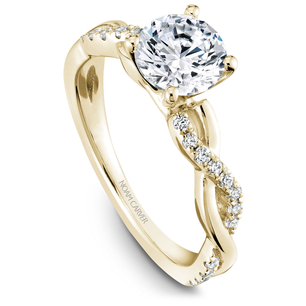Noam Carver Diamond Twist Engagement Ring B185-02A