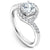 Noam Carver Curved Halo Diamond Engagement Ring B186-01A