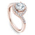 Noam Carver Curved Halo Diamond Engagement Ring B186-01A