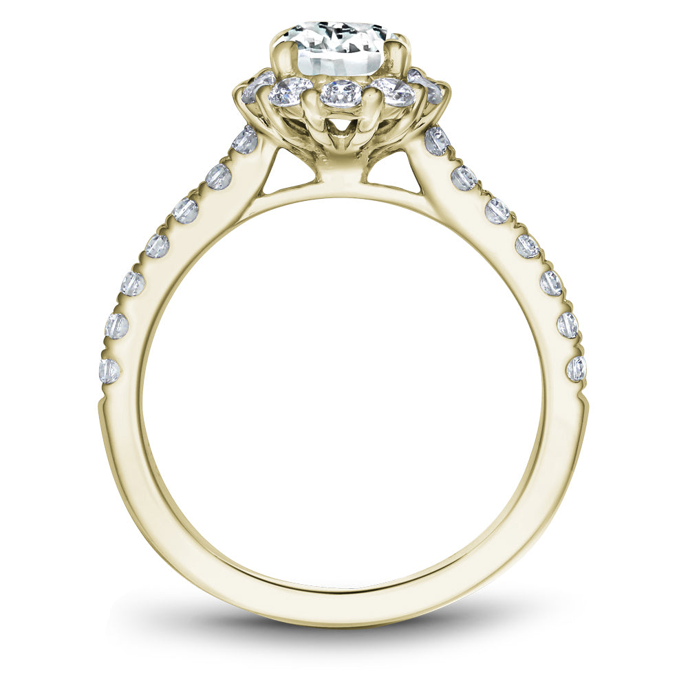 Noam Carver Oval Diamond Halo Engagement Ring B189-01A