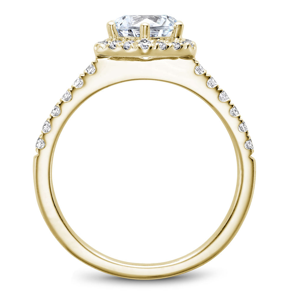 Noam Carver Hexagon Halo Diamond Engagement Ring B214-01A