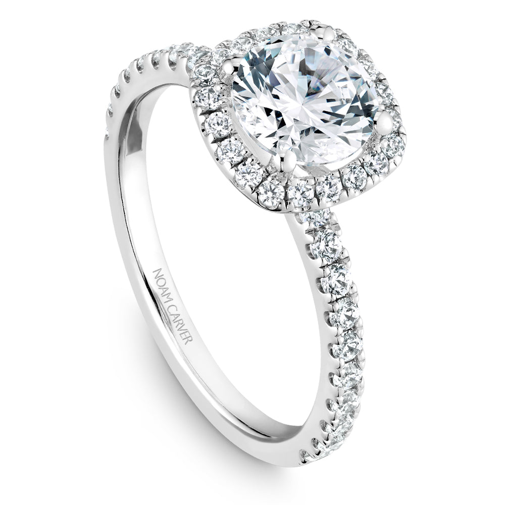 Noam Carver Diamond Halo Engagement Ring B223-01A
