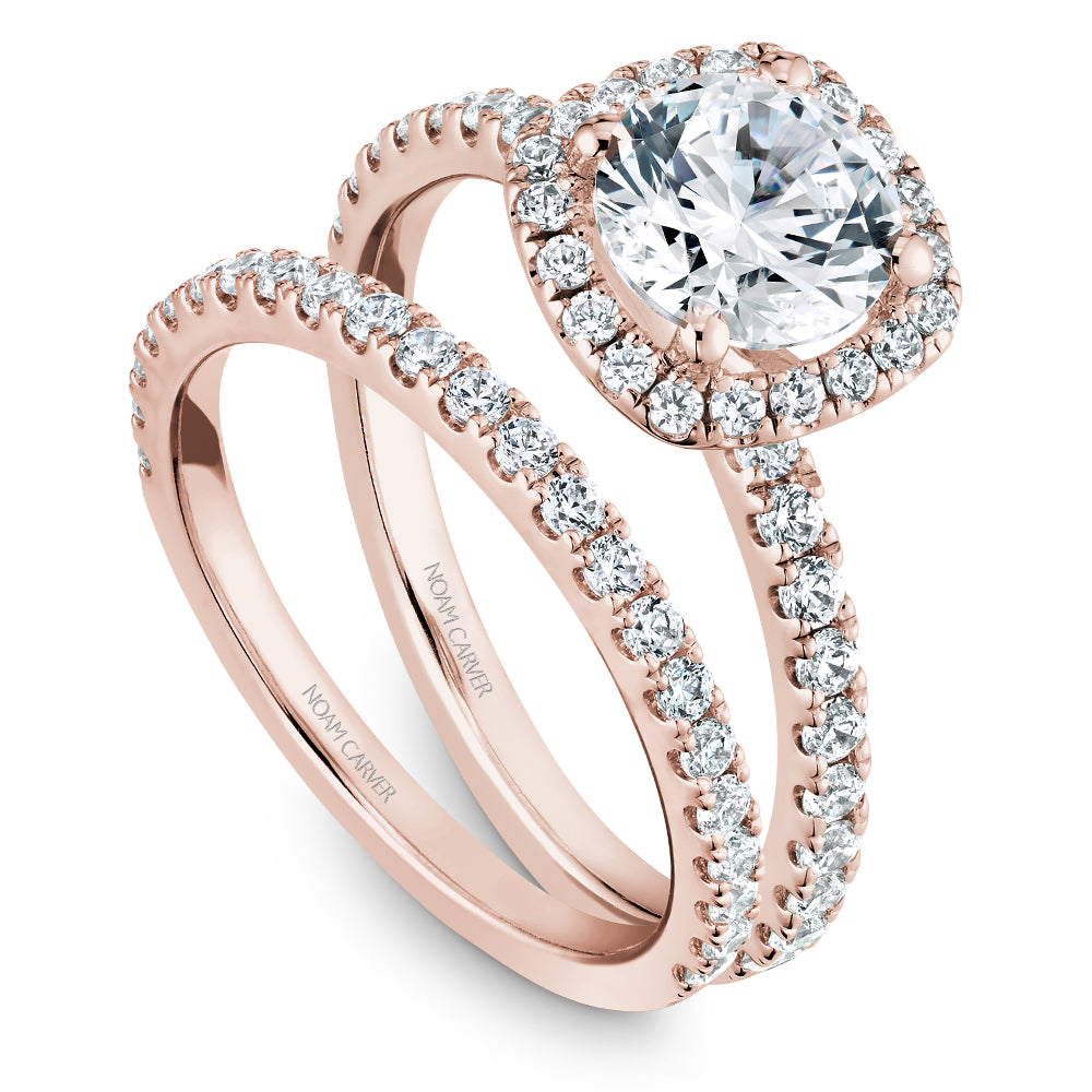 Noam Carver Diamond Halo Engagement Ring B223-01A