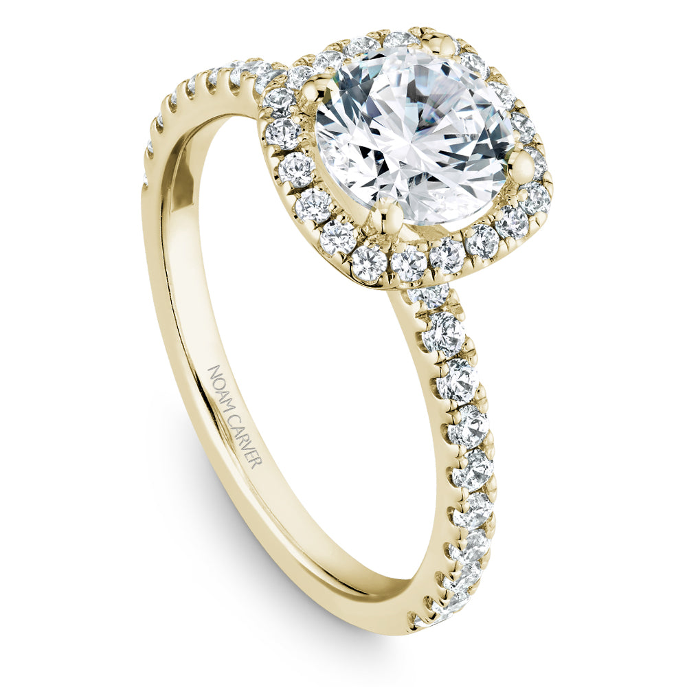 Noam Carver Diamond Halo Engagement Ring B223-01A