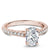 Noam Carver Oval Center Diamond Engagement Ring with Diamond Peek-A-Boo Halo B238-02A