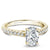 Noam Carver Oval Center Diamond Engagement Ring with Diamond Peek-A-Boo Halo B238-02A